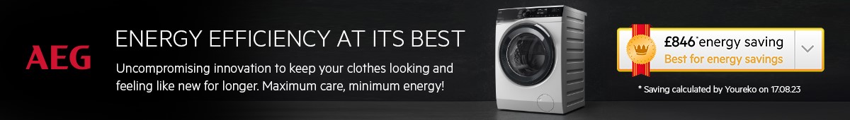 AEG washing machines banner.